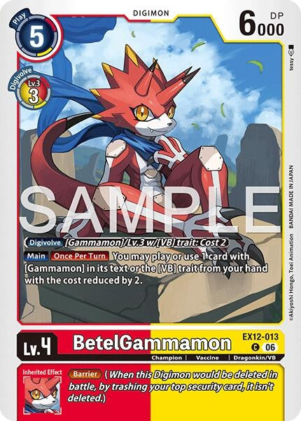 Image for BetelGammamon (EX12-013 C) [Digital World Shambala] (EX-12) - Digimon Card Game