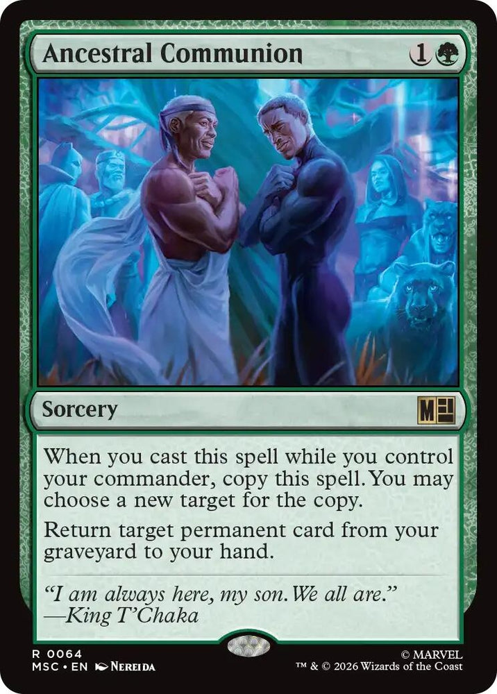 Image for Ancestral Communion (Surge Foil) (64) [Commander: Marvel Super Heroes] (MSC) - Magic: The Gathering