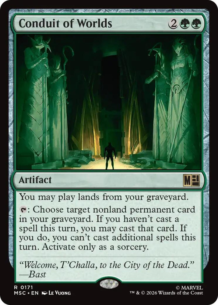 Image for Conduit of Worlds (Surge Foil) (171) [Commander: Marvel Super Heroes] (MSC) - Magic: The Gathering