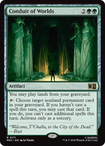 Image for Conduit of Worlds (Surge Foil) (171) [Commander: Marvel Super Heroes] (MSC) - Magic: The Gathering