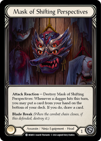 Mask of Shifting Perspectives [BEN003] [Outsiders Benji Blitz Deck]