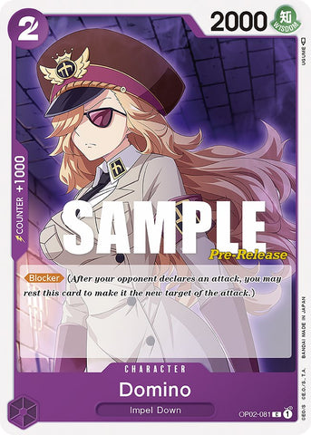 Domino (OP02-081) [Paramount War Pre-Release Cards]