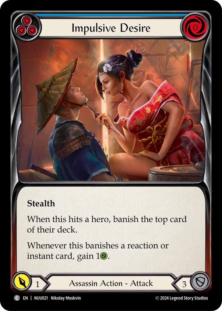Impulsive Desire (Blue) [NUU021] [Part the Mistveil Nuu Blitz Deck]