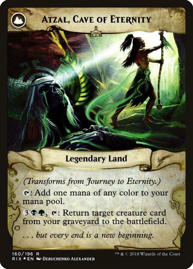 Journey to Eternity // Atzal, Cave of Eternity (Prerelease) [Rivals of Ixalan Prerelease Promos]