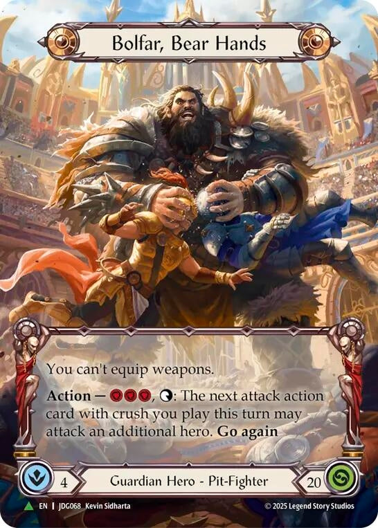 Image for Bolfar, Bear Hands (Marvel) - JDG068 (JDG068) [Flesh and Blood: Promo Cards] (PR) - Flesh and Blood TCG