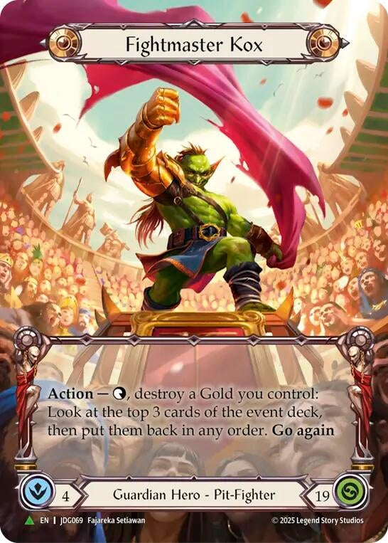 Image for Fightmaster Kox (Marvel) - JDG069 (JDG069) [Flesh and Blood: Promo Cards] (PR) - Flesh and Blood TCG