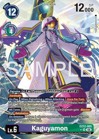 Image for Kaguyamon (Alternate Art) (EX12-065 SR) [Digital World Shambala] (EX-12) - Digimon Card Game