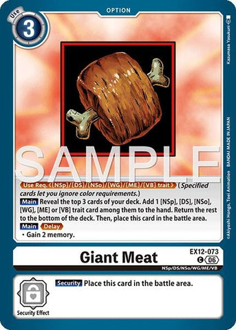Image for Giant Meat (EX12-073 C) [Digital World Shambala] (EX-12) - Digimon Card Game
