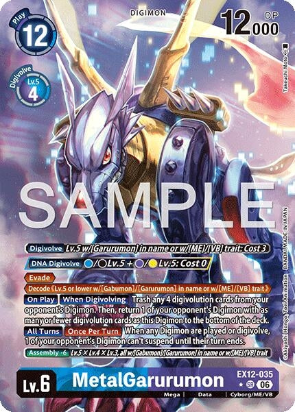 Image for MetalGarurumon (Alternate Art) (EX12-035 SR) [Digital World Shambala] (EX-12) - Digimon Card Game