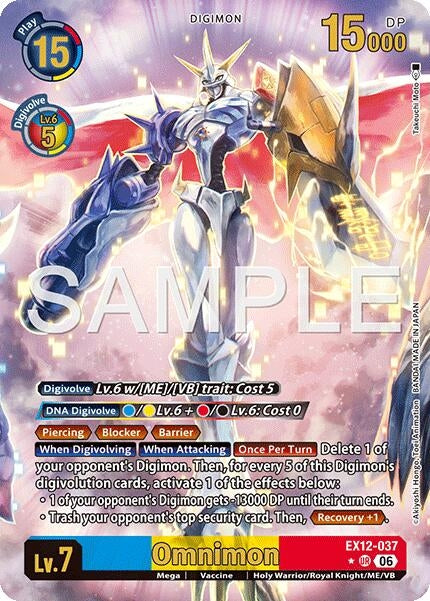 Image for Omnimon (Alternate Art) (EX12-037 UR) [Digital World Shambala] (EX-12) - Digimon Card Game