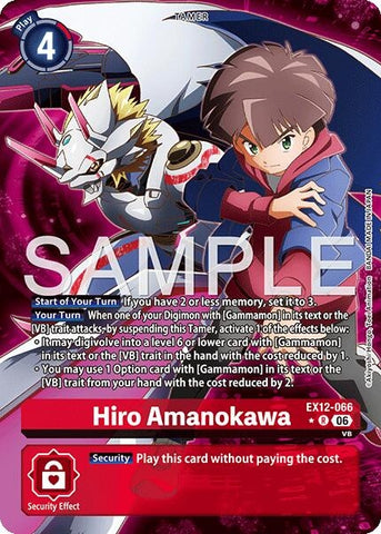 Image for Hiro Amanokawa (Alternate Art) (EX12-066 R) [Digital World Shambala] (EX-12) - Digimon Card Game