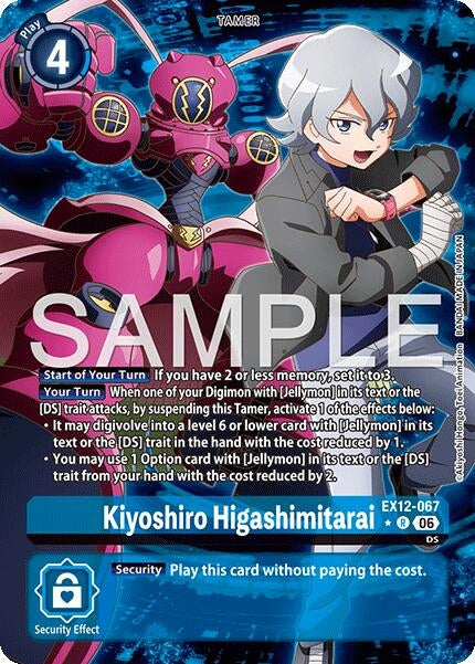 Image for Kiyoshiro Higashimitarai (Alternate Art) (EX12-067 R) [Digital World Shambala] (EX-12) - Digimon Card Game
