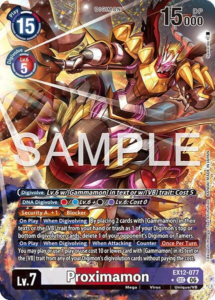 Image for Proximamon (Alternate Art) (EX12-077 SEC) [Digital World Shambala] (EX-12) - Digimon Card Game