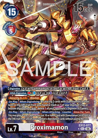 Image for Proximamon (Alternate Art) (EX12-077 SEC) [Digital World Shambala] (EX-12) - Digimon Card Game