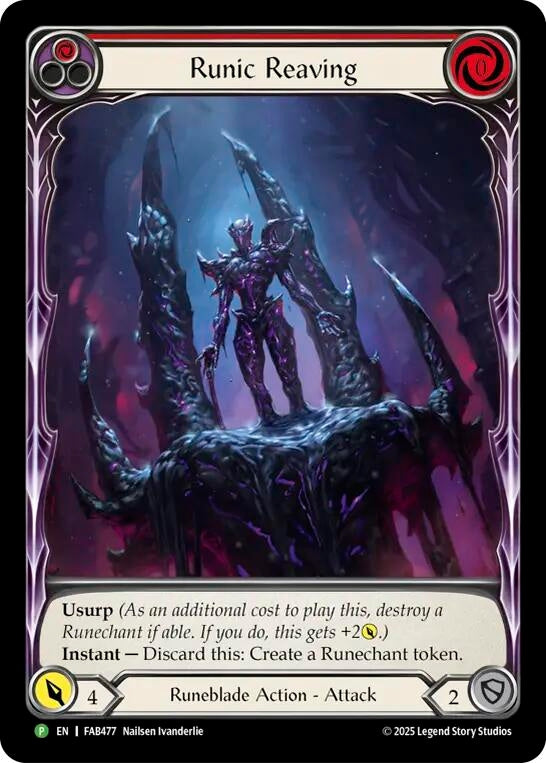 Image for Runic Reaving - FAB477 (FAB477) [Flesh and Blood: Promo Cards] (PR) - Flesh and Blood TCG