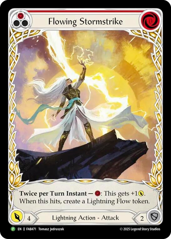 Image for Flowing Stormstrike - FAB471 (FAB471) [Flesh and Blood: Promo Cards] (PR) - Flesh and Blood TCG