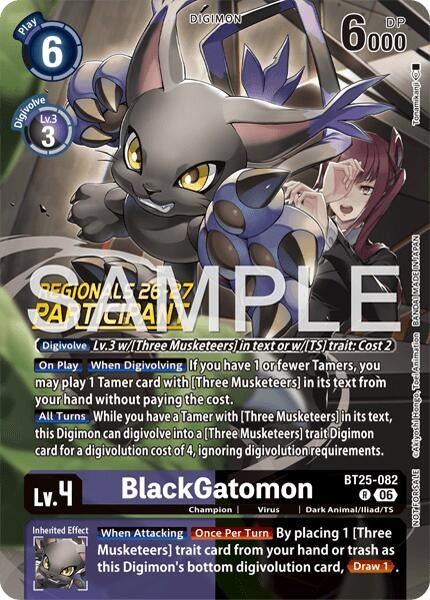 Image for BlackGatomon (Regionals 26-27 Season 2 Participant) (BT25-082 R) [Dual Revolution] (BT-25) - Digimon Card Game