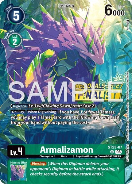 Image for Armalizamon (Regionals 26-27 Season 2 Finalist) (ST23-07 U) [Starter Deck 23: Beatbreak] (ST-23) - Digimon Card Game