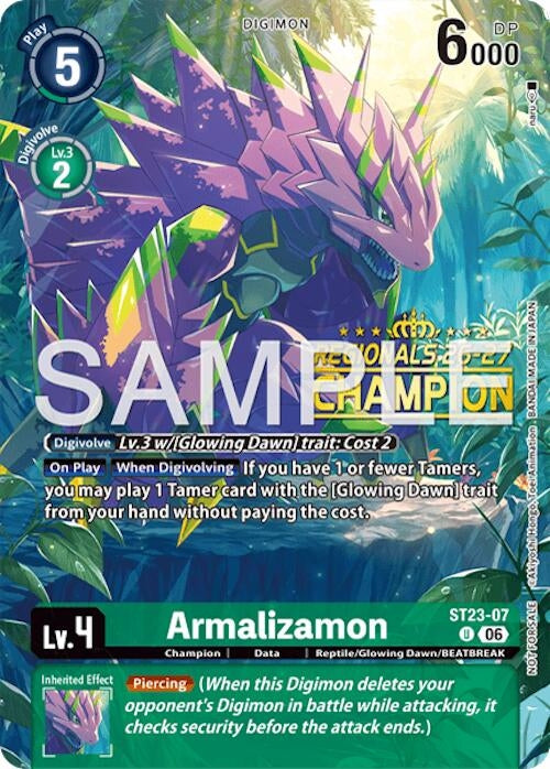 Image for Armalizamon (Regionals 26-27 Season 2 Champion) (ST23-07 U) [Starter Deck 23: Beatbreak] (ST-23) - Digimon Card Game