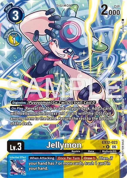 Image for Jellymon (Box Topper) (EX12-023 R) [Digital World Shambala] (EX-12) - Digimon Card Game