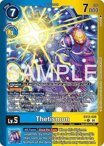 Image for Thetismon (Limited Foil) (EX12-030 U) [Digital World Shambala] (EX-12) - Digimon Card Game