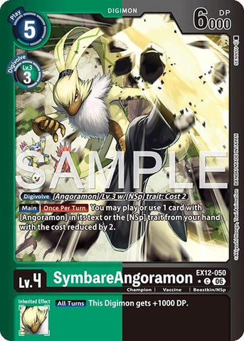 Image for SymbareAngoramon (Limited Foil) (EX12-050 C) [Digital World Shambala] (EX-12) - Digimon Card Game