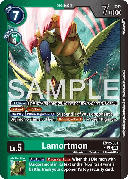 Image for Lamortmon (Limited Foil) (EX12-051 U) [Digital World Shambala] (EX-12) - Digimon Card Game