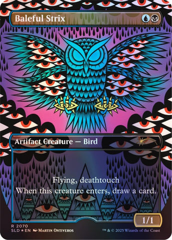 Image for Baleful Strix (2070) (Rainbow Foil) (2070) [Secret Lair Drop Series] (SLD) - Magic: The Gathering