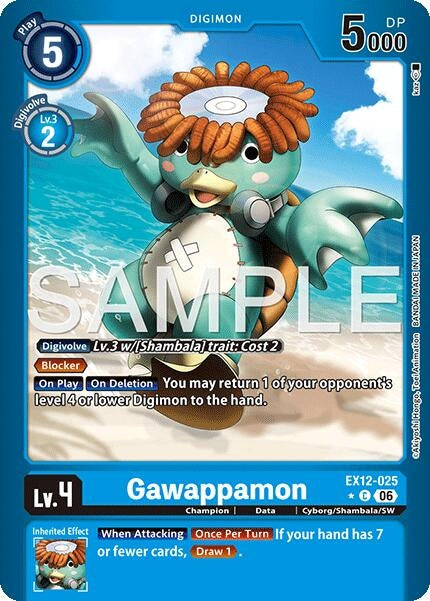 Image for Gawappamon (Limited Foil) (EX12-025 C) [Digital World Shambala] (EX-12) - Digimon Card Game
