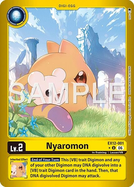 Image for Nyaromon (Limited Foil) (EX12-001 U) [Digital World Shambala] (EX-12) - Digimon Card Game