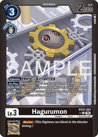 Image for Hagurumon (Limited Foil) (EX12-053 U) [Digital World Shambala] (EX-12) - Digimon Card Game