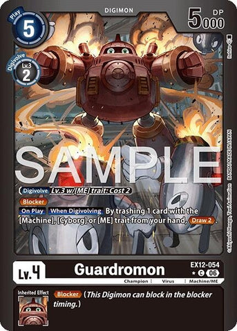 Image for Guardromon (Limited Foil) (EX12-054 C) [Digital World Shambala] (EX-12) - Digimon Card Game