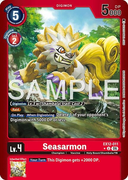 Image for Seasarmon (Limited Foil) (EX12-011 U) [Digital World Shambala] (EX-12) - Digimon Card Game