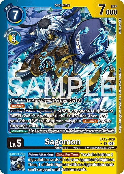 Image for Sagomon (Limited Foil) (EX12-029 U) [Digital World Shambala] (EX-12) - Digimon Card Game