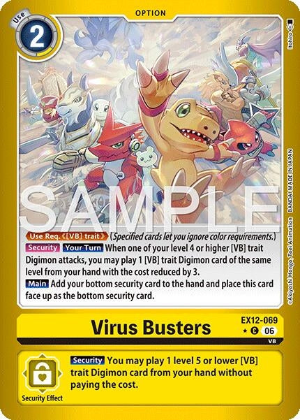 Image for Virus Busters (Limited Foil) (EX12-069 C) [Digital World Shambala] (EX-12) - Digimon Card Game