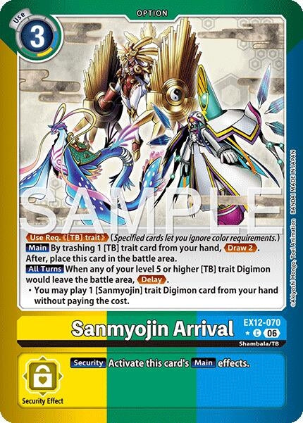Image for Sanmyojin Arrival (Limited Foil) (EX12-070 C) [Digital World Shambala] (EX-12) - Digimon Card Game