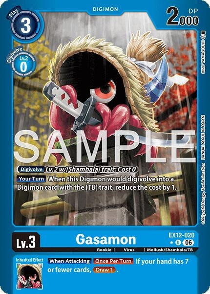 Image for Gasamon (Limited Foil) (EX12-020 U) [Digital World Shambala] (EX-12) - Digimon Card Game