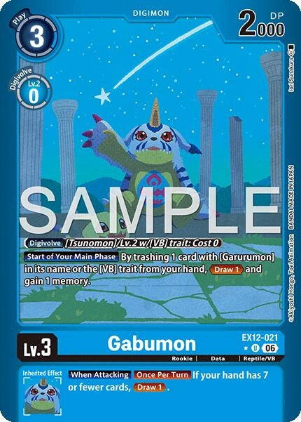 Image for Gabumon (Limited Foil) (EX12-021 U) [Digital World Shambala] (EX-12) - Digimon Card Game