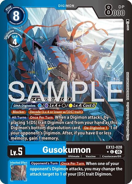 Image for Gusokumon (Limited Foil) (EX12-028 C) [Digital World Shambala] (EX-12) - Digimon Card Game