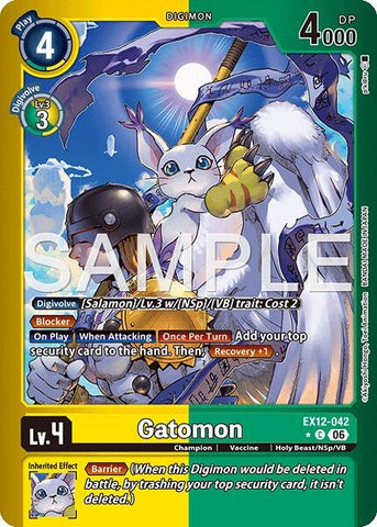 Image for Gatomon (Limited Foil) (EX12-042 C) [Digital World Shambala] (EX-12) - Digimon Card Game
