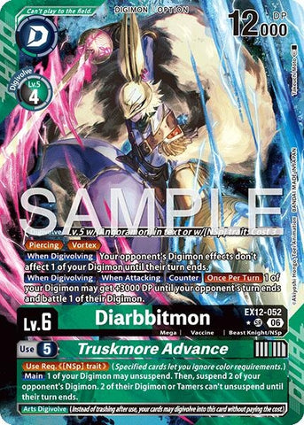 Image for Diarbbitmon // Truskmore Advance (Alternate Art) (EX12-052 SR) [Digital World Shambala] (EX-12) - Digimon Card Game