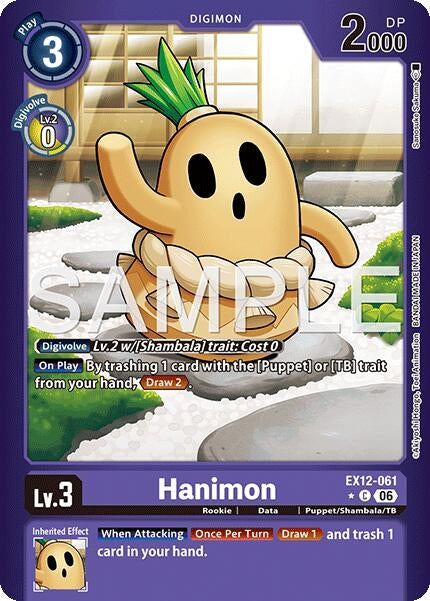 Image for Hanimon (Limited Foil) (EX12-061 C) [Digital World Shambala] (EX-12) - Digimon Card Game