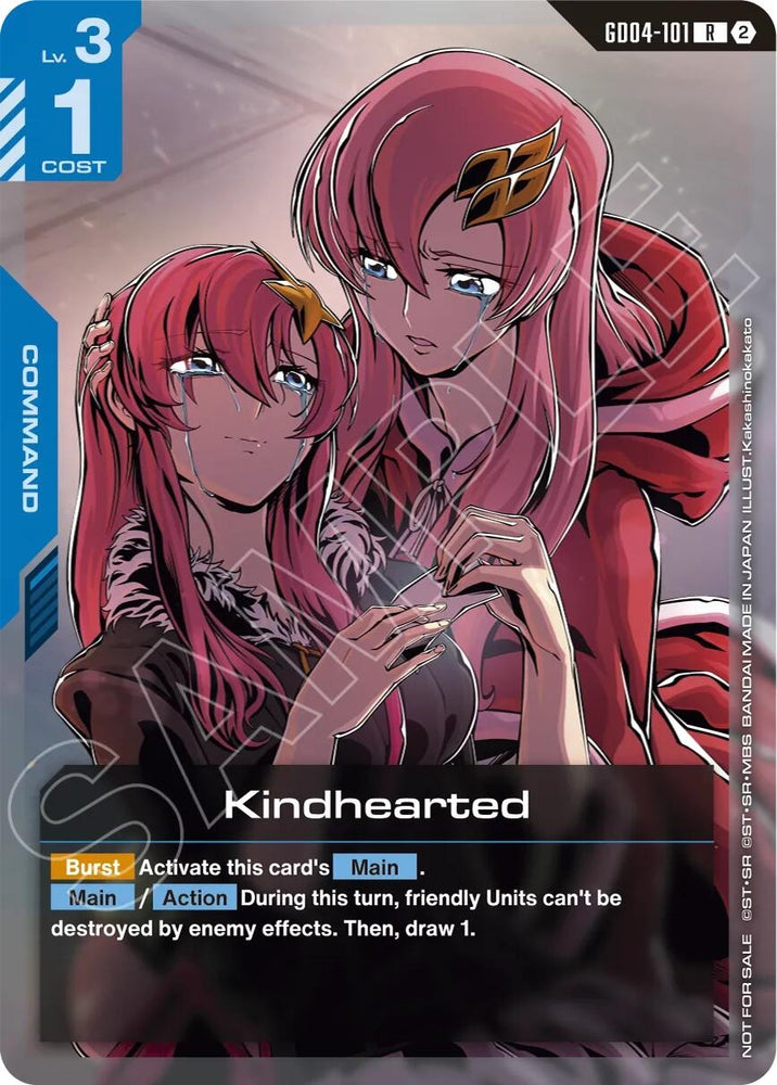 Image for Kindhearted (Store Tournament Participation Pack 05) (GD04-101) [Gundam Promotional Cards] (GCG-PR) - Gundam Card Game