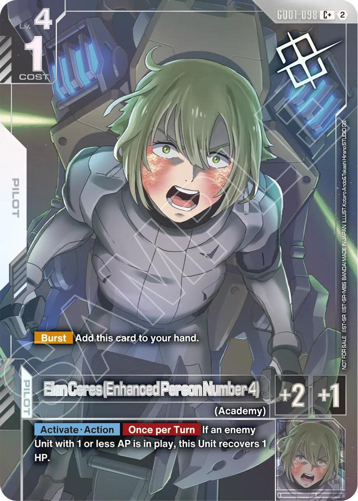 Image for Elan Ceres (Enhanced Person Number 4) (Store Tournament Winner Pack 05) (GD01-098) [Gundam Promotional Cards] (GCG-PR) - Gundam Card Game