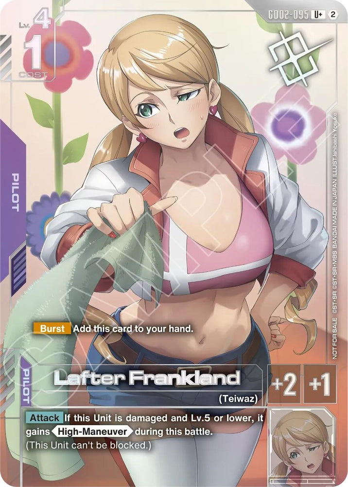 Image for Lafter Frankland (Store Tournament Winner Pack 05) (GD02-095) [Gundam Promotional Cards] (GCG-PR) - Gundam Card Game