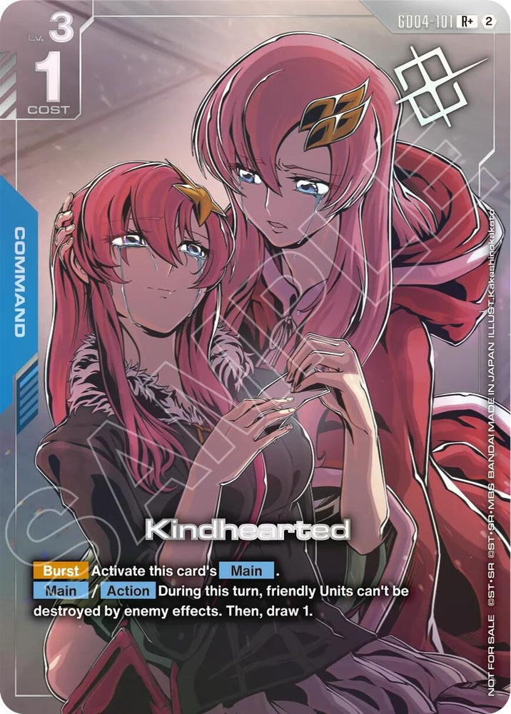 Image for Kindhearted (Store Tournament Winner Pack 05) (GD04-101) [Gundam Promotional Cards] (GCG-PR) - Gundam Card Game