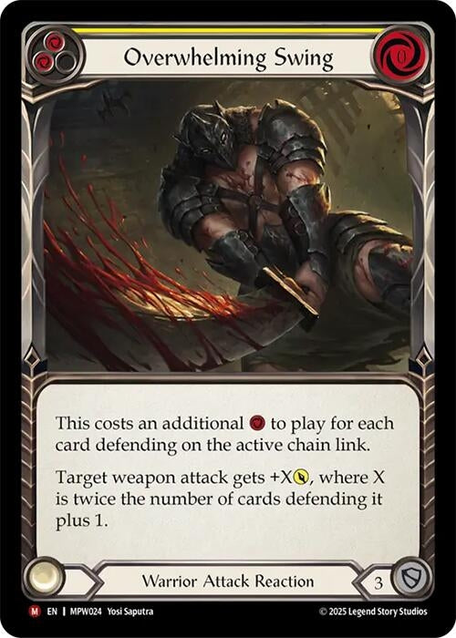 Image for Overwhelming Swing (MPW024) [Mastery Pack Warrior] (MPW) - Flesh and Blood TCG