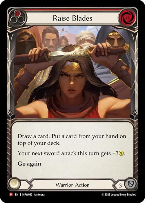 Image for Raise Blades (MPW032) [Mastery Pack Warrior] (MPW) - Flesh and Blood TCG