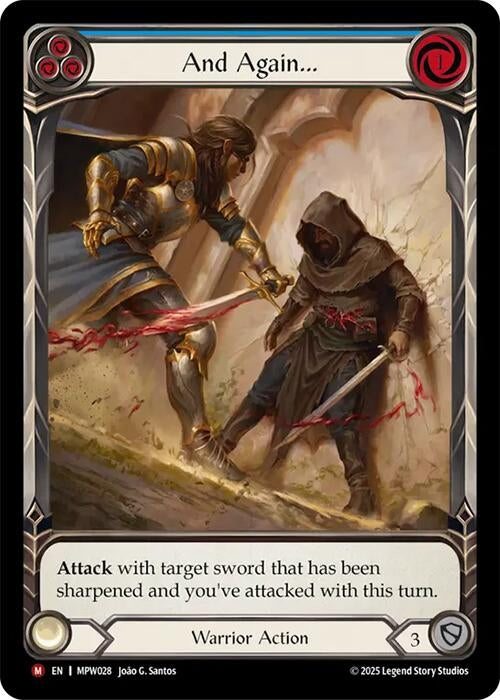Image for And Again... (Extended Art) (MPW028) [Mastery Pack Warrior] (MPW) - Flesh and Blood TCG