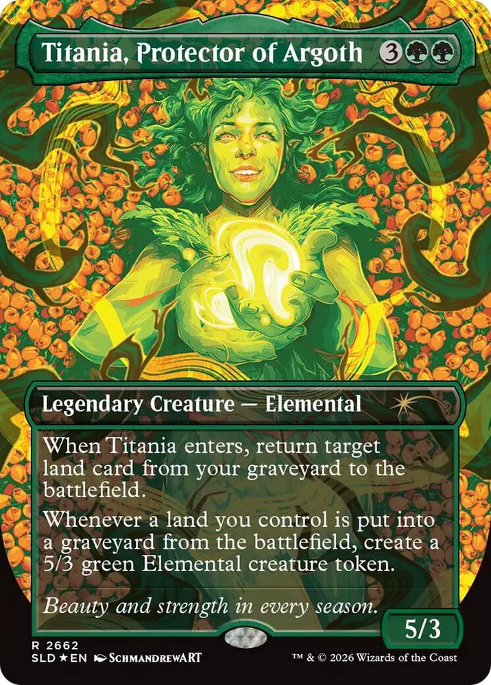 Image for Titania, Protector of Argoth (2662) [Secret Lair Drop Series] (SLD) - Magic: The Gathering